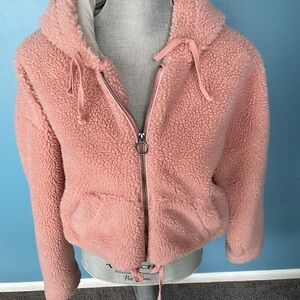 Hollister Women's Blush Teddy Jacket